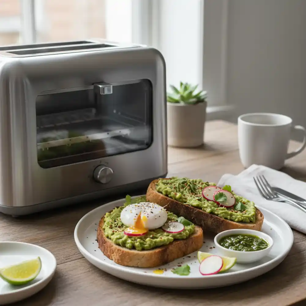 Tostadas de aguacate con huevo poché